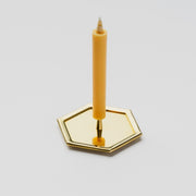 Daiyo Brass Candle Stand | Hexagon