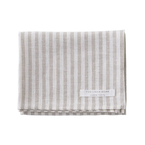 Fog Linen Work Chambray Towel: Grey