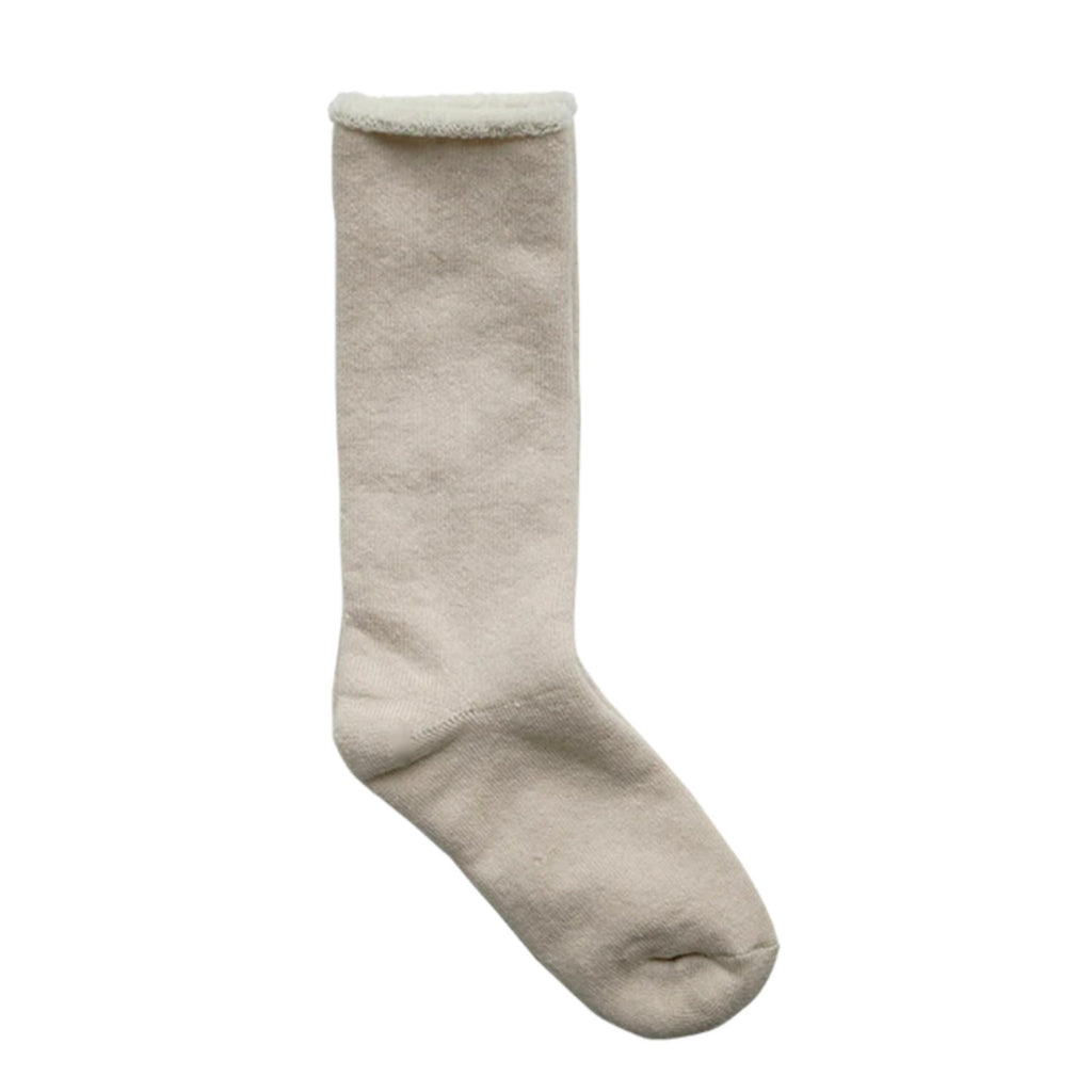 Hakne Cotton Wool Pile Socks | Ecru