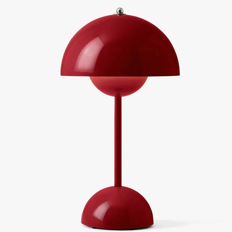 Flowerpot Rechargeable Lamp | Vermilion Red