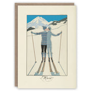 Winter Skiers Card