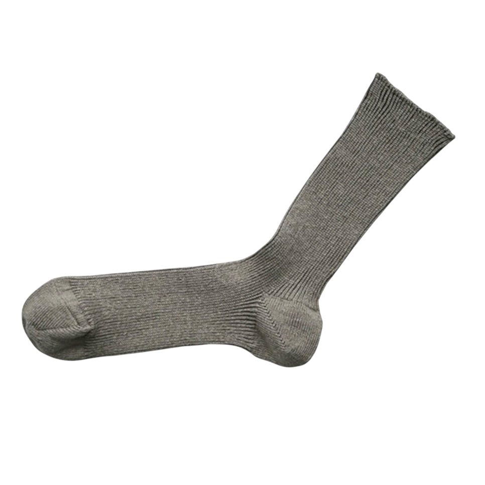 Hakne Linen Ribbed Socks | Irish Gray