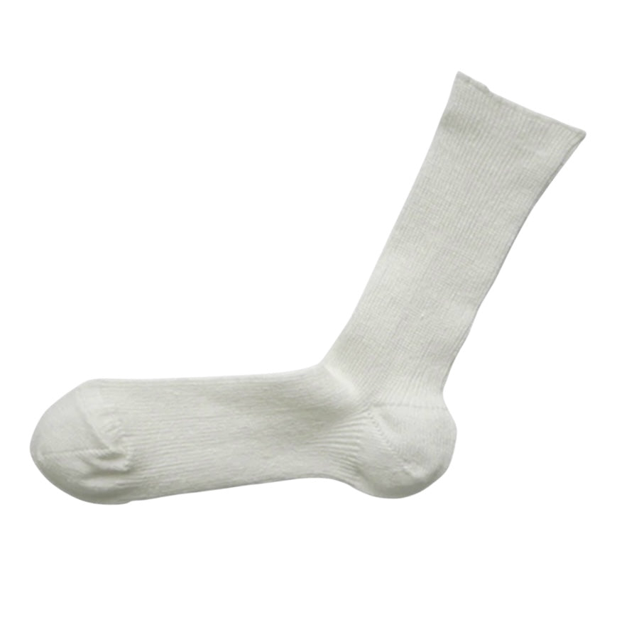 Hakne Linen Ribbed Socks | Off White