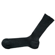 Hakne Linen Ribbed Socks | Charcoal