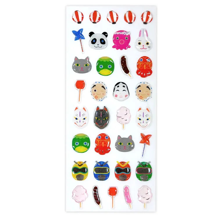 Drop Seal Obon Mask Stickers