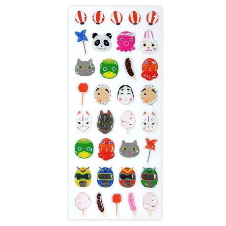 Obon Mask Drop Seal Stickers
