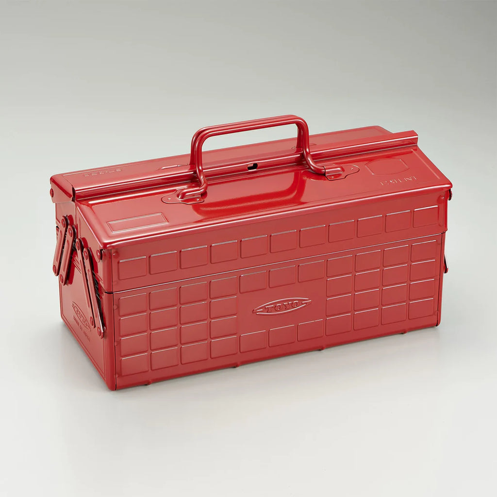 Toyo Steel Toolbox with Cantilever Lid and Upper Storage Tray | ST- 350 | Asst Colors