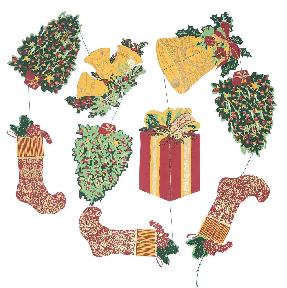 Traditional Holiday Vertical wall Hanging