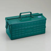 Toyo Steel Toolbox with Cantilever Lid and Upper Storage Tray | ST- 350 | Asst Colors