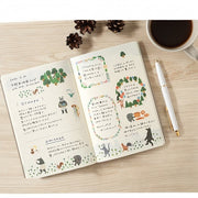 Midori Yuru Log Stickers - Forest Animal