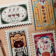 obi1 x ROKKAKU Retro  Postage Stamp Post Cards