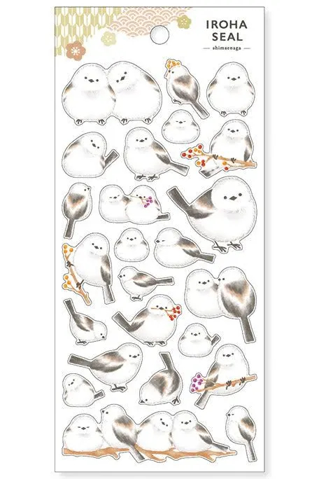 Iroha Seal Stickers - Shimaenga | Snowy Bird