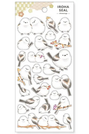 Iroha Seal Stickers - Shimaenga | Snowy Bird