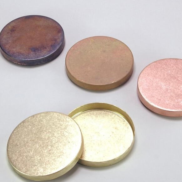 Brass Round Container - Antique