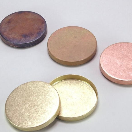 Brass Round Container - Antique