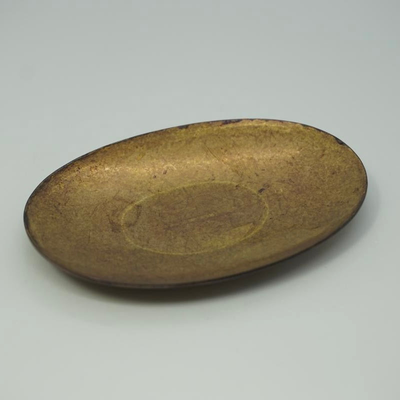 Brass Plate Oval - Rust Brass