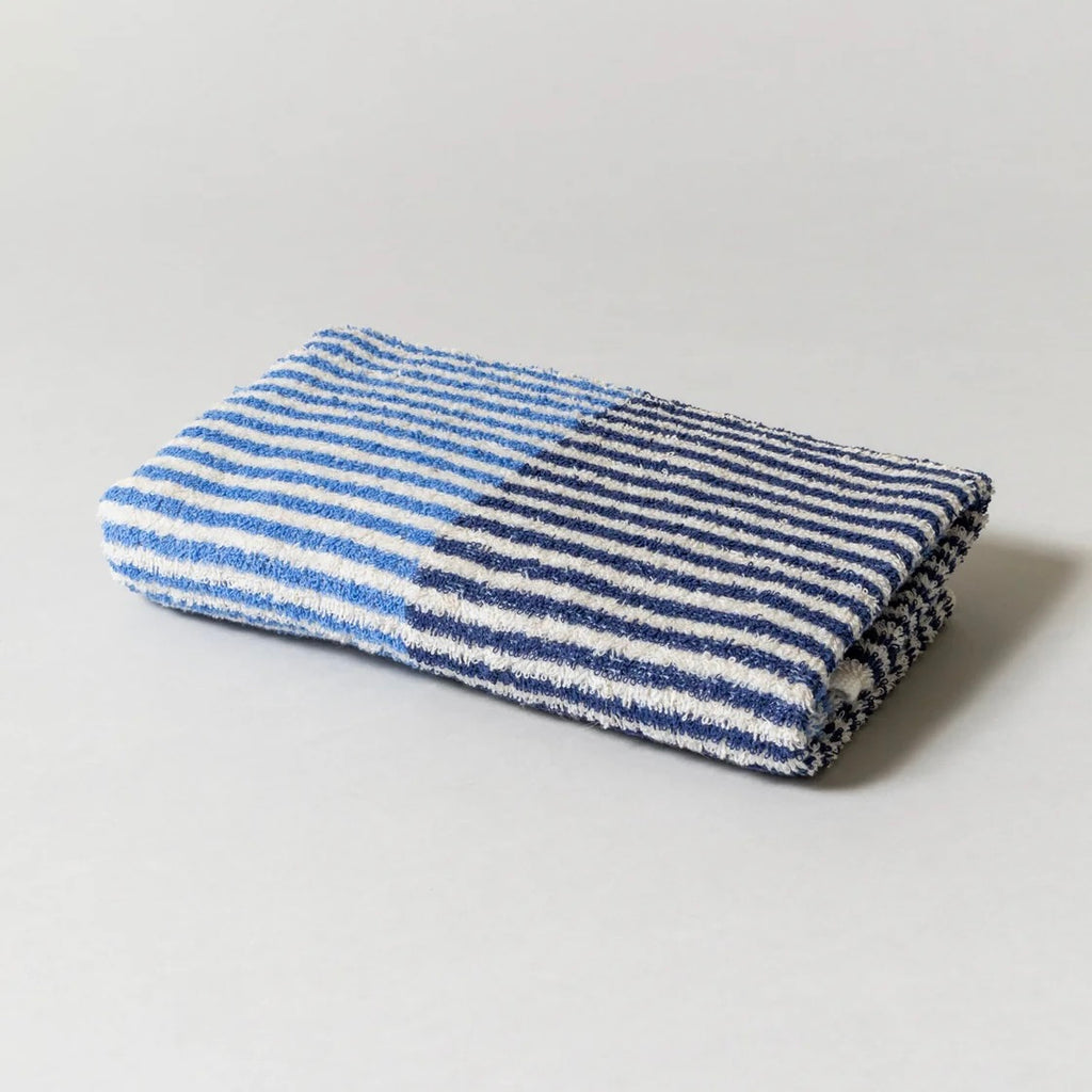 Hemp Stripe Towel | Blue