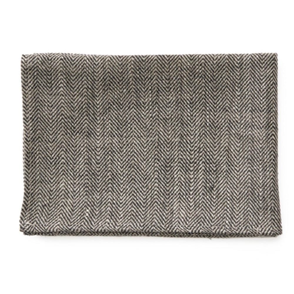 Chocolate Herringbone | Thick Linen Kitchen Cloth