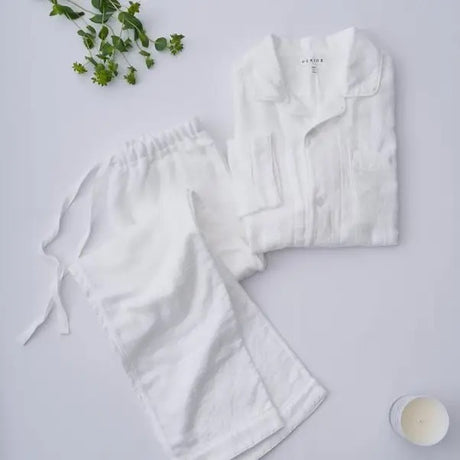 Uchino Marshmallow Gauze Pajamas - White
