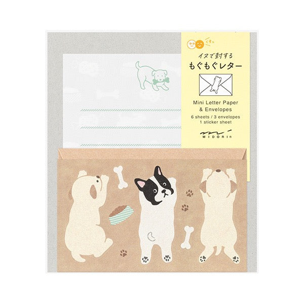 Midori Mini Letter Set w/ Seal | Dog