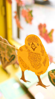 Spring Bunny, Chicks & Daffodils Sewn Garland