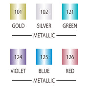 Kuretake ZIG Dot Markers | 6 Metalic Color Set-Double Sided