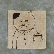 Shion Sugawara Linen Embroidery Coaster (Tama)