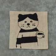 Shion Sugawara Linen Embroidery Coaster (Hana)