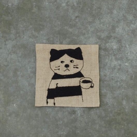 Shion Sugawara Linen Embroidery Coaster (Hana)
