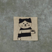 Shion Sugawara Linen Embroidery Coaster (Hana)