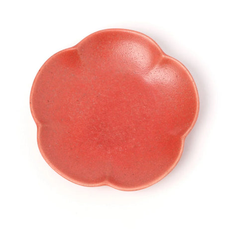 Mino Ware Mini Dish Ume Blossom | Red