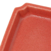 Mino Ware Mini Square Dish | Red
