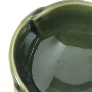 Mino Ware Budding Flower Bowl | Green