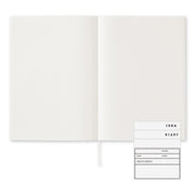 MD Diary Notebook A5 - Blank Cotton