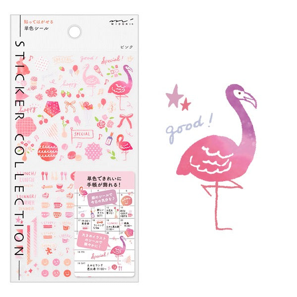 Midori Planner Stickers - Pink