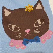 Chat Au Chocolat Knit Tote Bag
