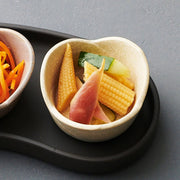 Mino Ware 3 Petal Flower Mini Bowl | Black