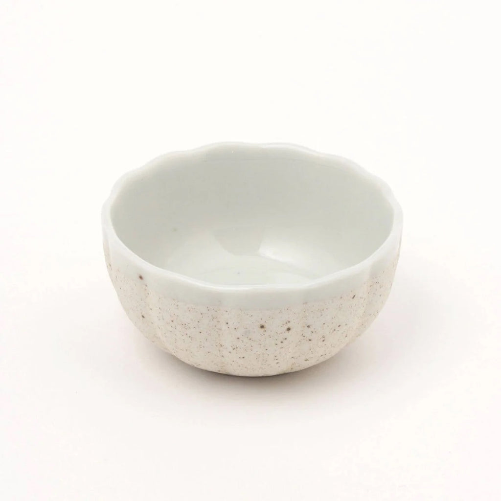 Mino Ware Pumpkin Mini Bowl | White