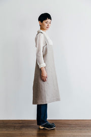 Natural Linen Square Apron