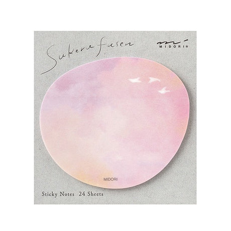 Midori Translucent Sticky Notes | Pink Birds