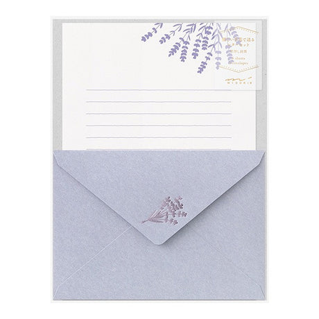 Letterset Foil Stamped Envelope | Lavender