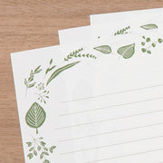 Letterset Foil Stamped Envelope | Leaves