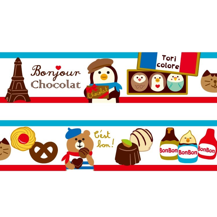 Bonjour Chocolate Washi