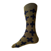 Swiss Socks | Olive + Navy