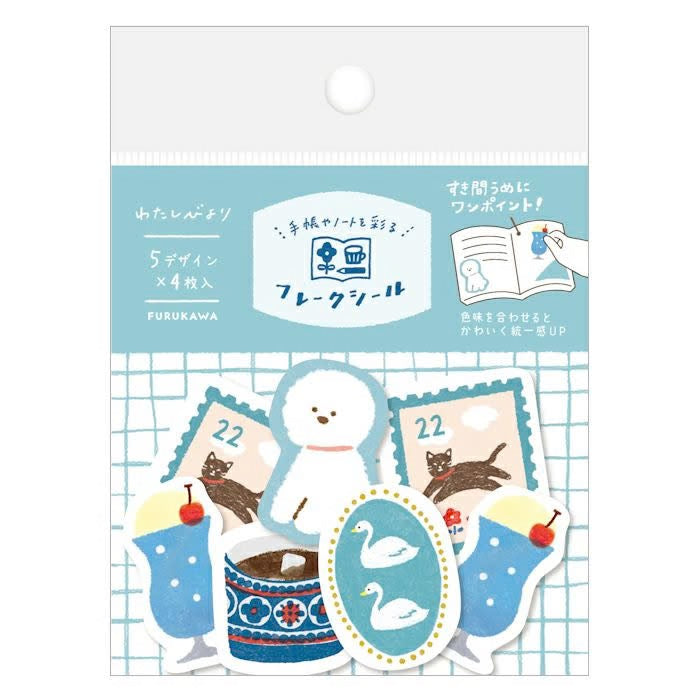 Furukawa Flake Stickers - Blue
