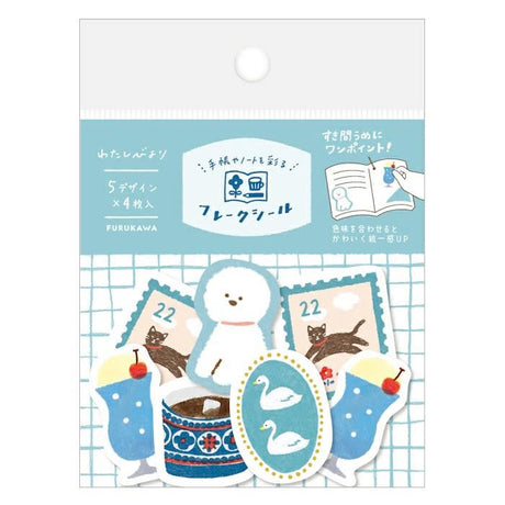 Furukawa Flake Stickers - Blue