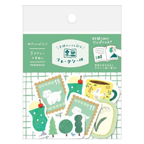 Furukawa Flake Stickers - Green