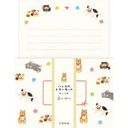 Furukawa Paper Hanko Letter Set - Cat & Bell