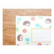 Furukawa Paper Hanko Letter Set - Hedgehog & Flowers