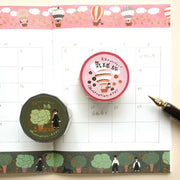 Necktie Shaped Foil Stamped Masking Tape | Green